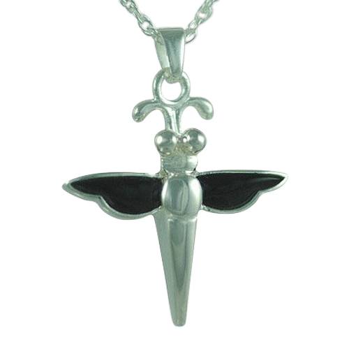 Dragonfly Onyx Cremation Jewelry